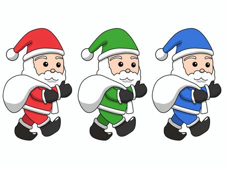 animated santa clipart 2024
