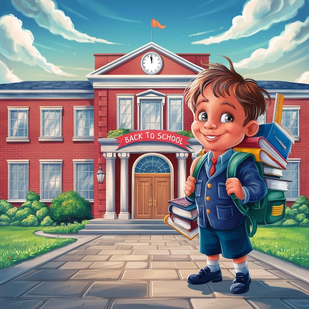 animated school clipart 2024