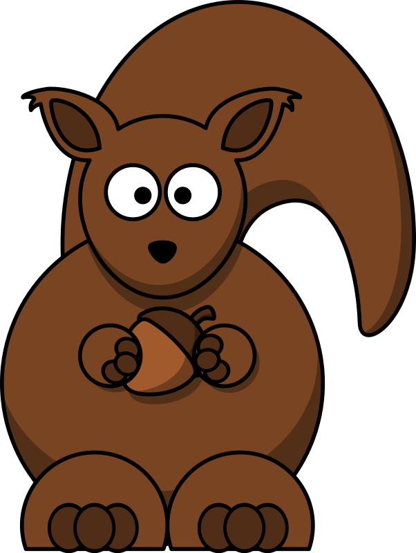 Cartoon squirrel - Openclipart
