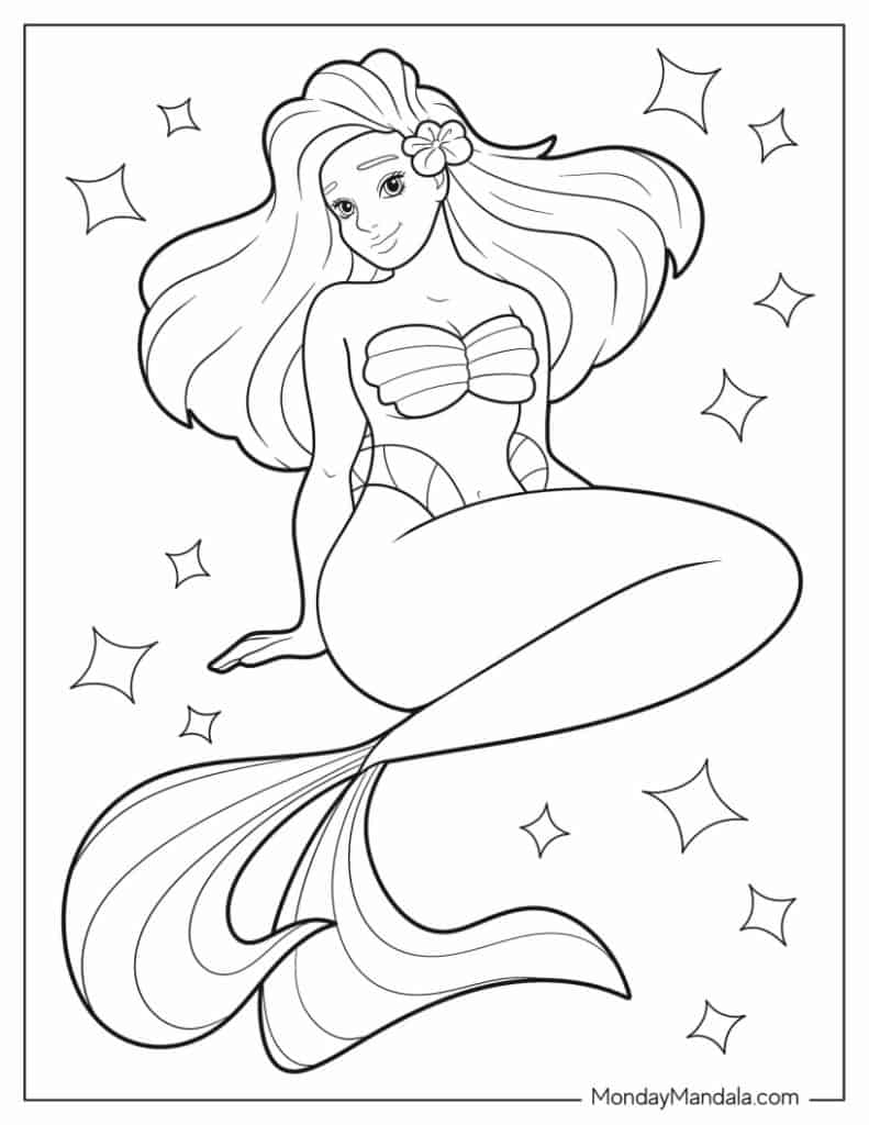 anime blue mermaid coloring pages that are freean