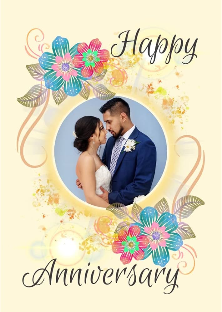 AanyaCentric Wedding Anniversary Gift - Printed Photo Greeting ...