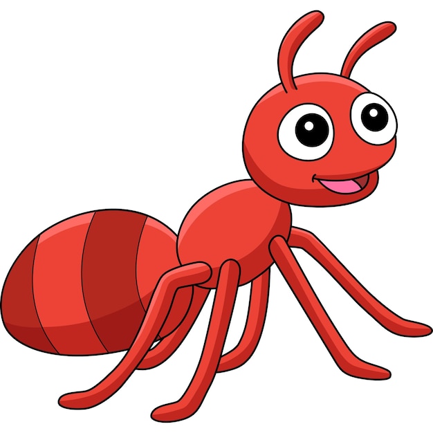 Premium Vector | Ant Animal Cartoon Colored Clipart Illustration