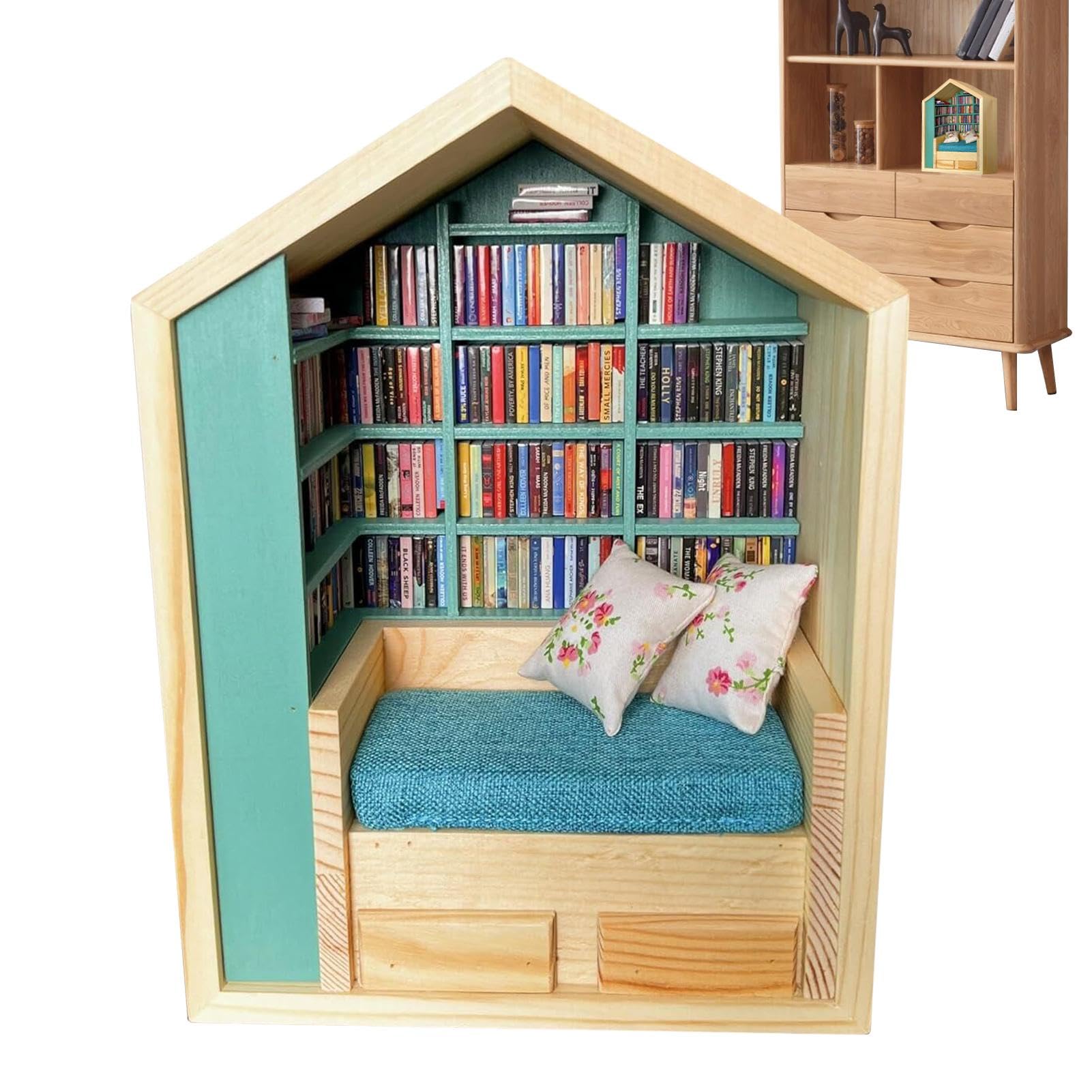 Amazon.de: Angst Bücherregal Schütteln Sie Ihre Ängste Ab | Handgemachtes  Anxietys Bookshelf | Bücherregal Gegen Ängste Mit 200 Minibüchern | Minis  ...