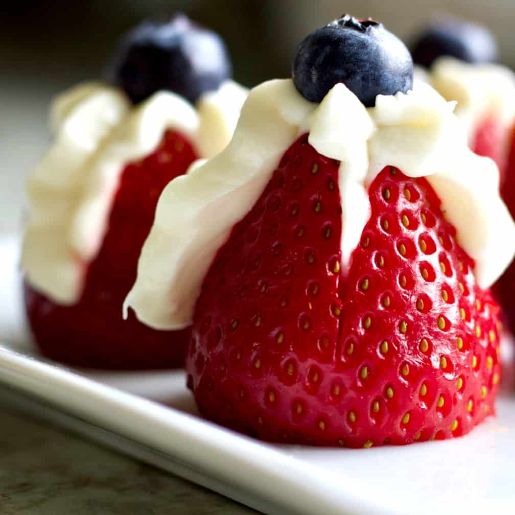 Strawberry Cheesecake bites No Bake Fruit Appetizers | Homemade ...