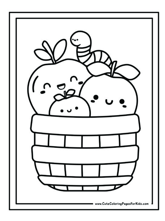 Apple Coloring Pages (Free Printables) - Cute Coloring Pages For Kids