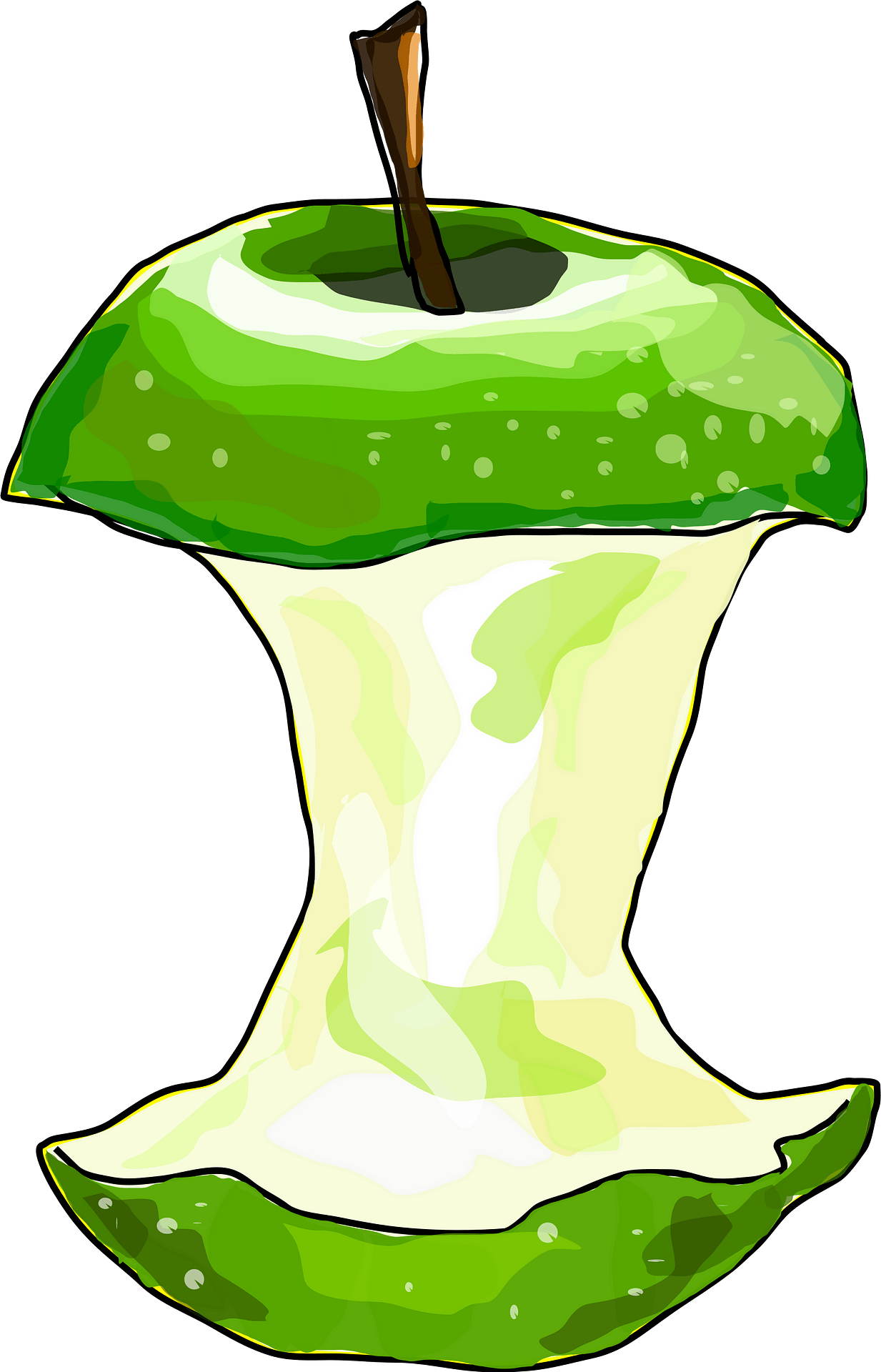 Apple Core - Free vector clipart images on clipart library.com