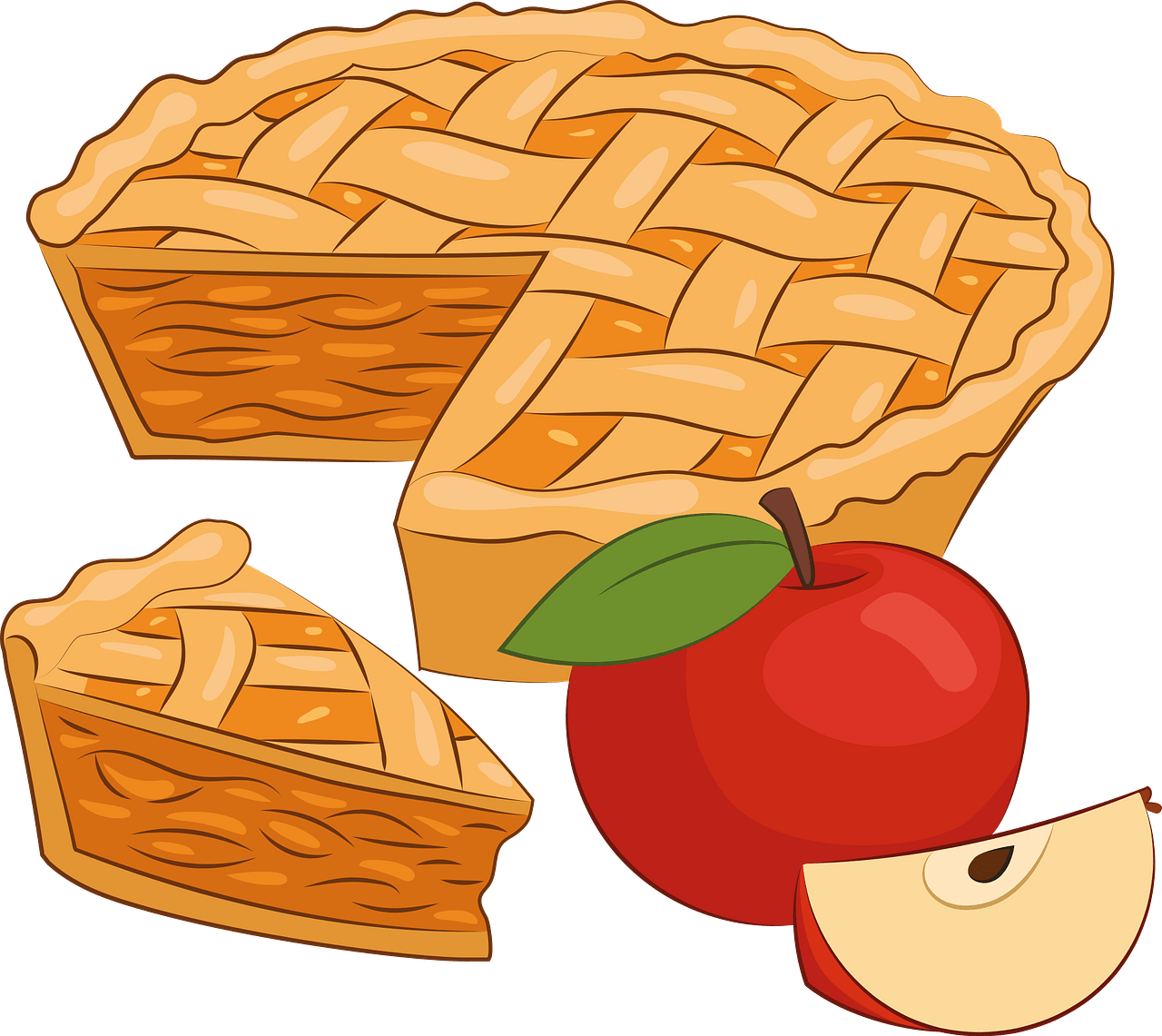 apple pie clipart 2024