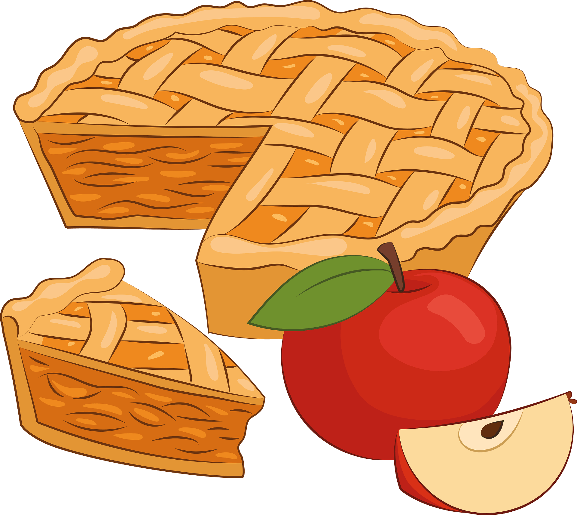 Apple pie - Free vector clipart images on clipart library.com