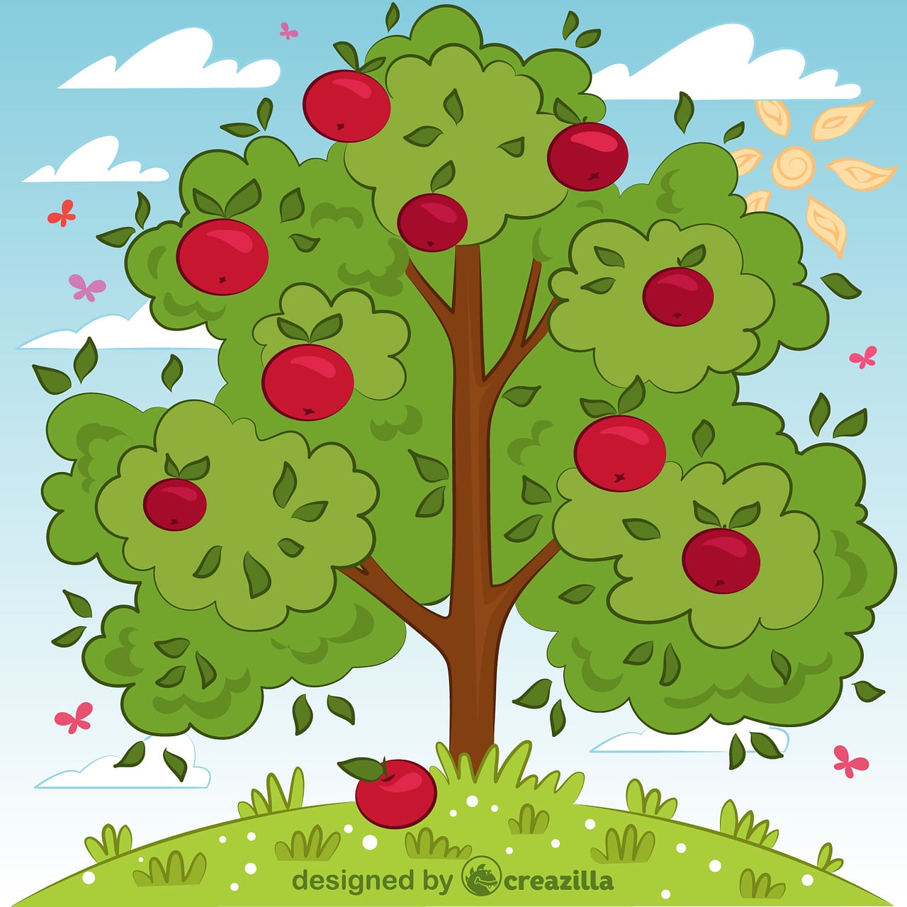 Apple tree - Free vector images on clipart library.com