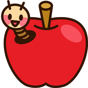 Worm in apple - Free vector clipart images on clipart library.com