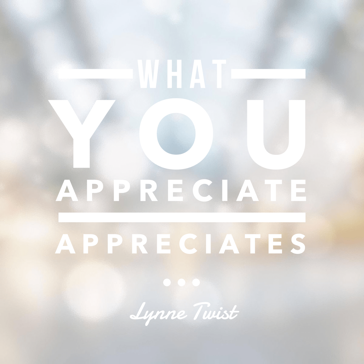 appreciates