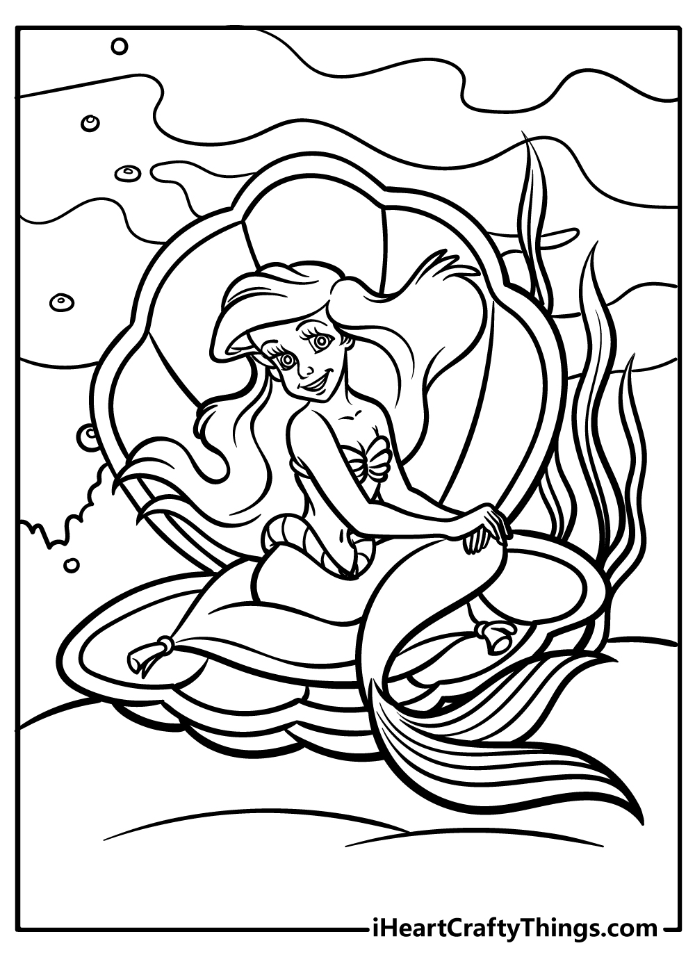 ariel the mermaid coloring pages