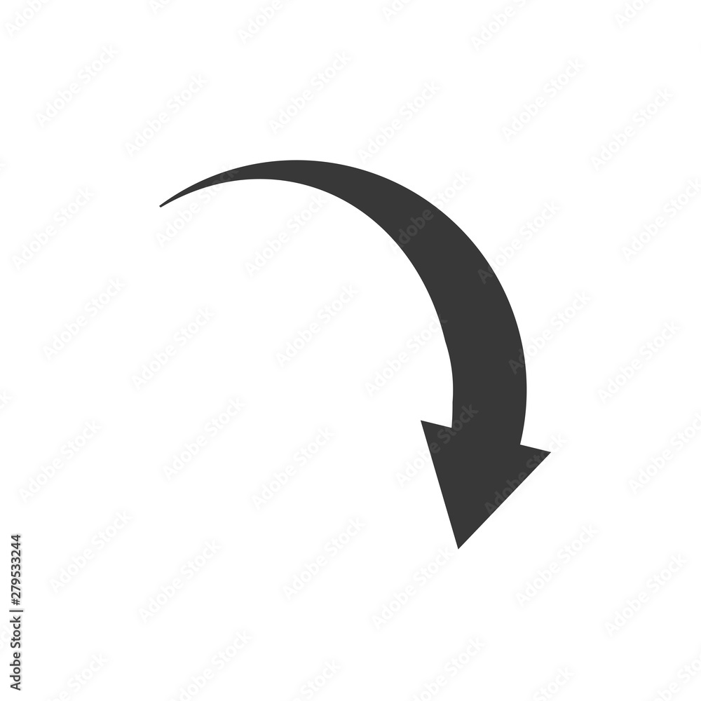 Arrow icon template color editable. Arrow symbol vector sign ...