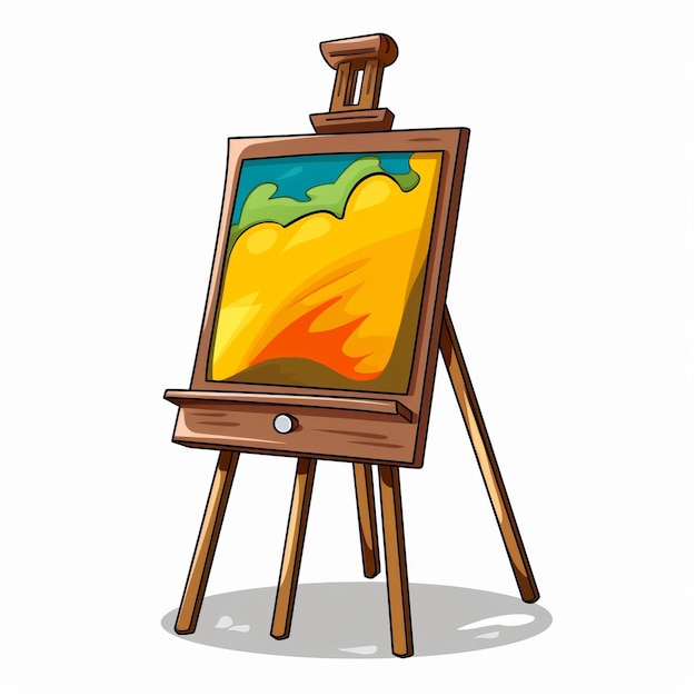 Creative Canvas Captivating Easel Clipart for Digital Artwork and ...