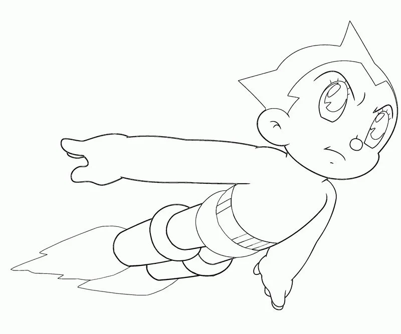 Astro Boy Coloring Pages to Print - Free Printable Coloring Pages
