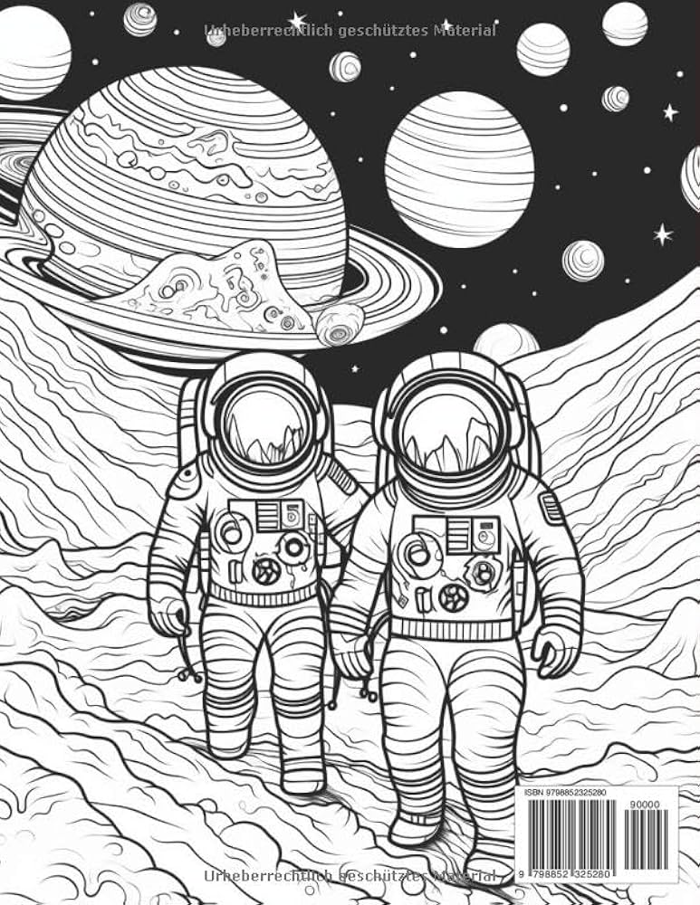 Astronaut coloring book for kids : Space, Jonny: Amazon.de: Books