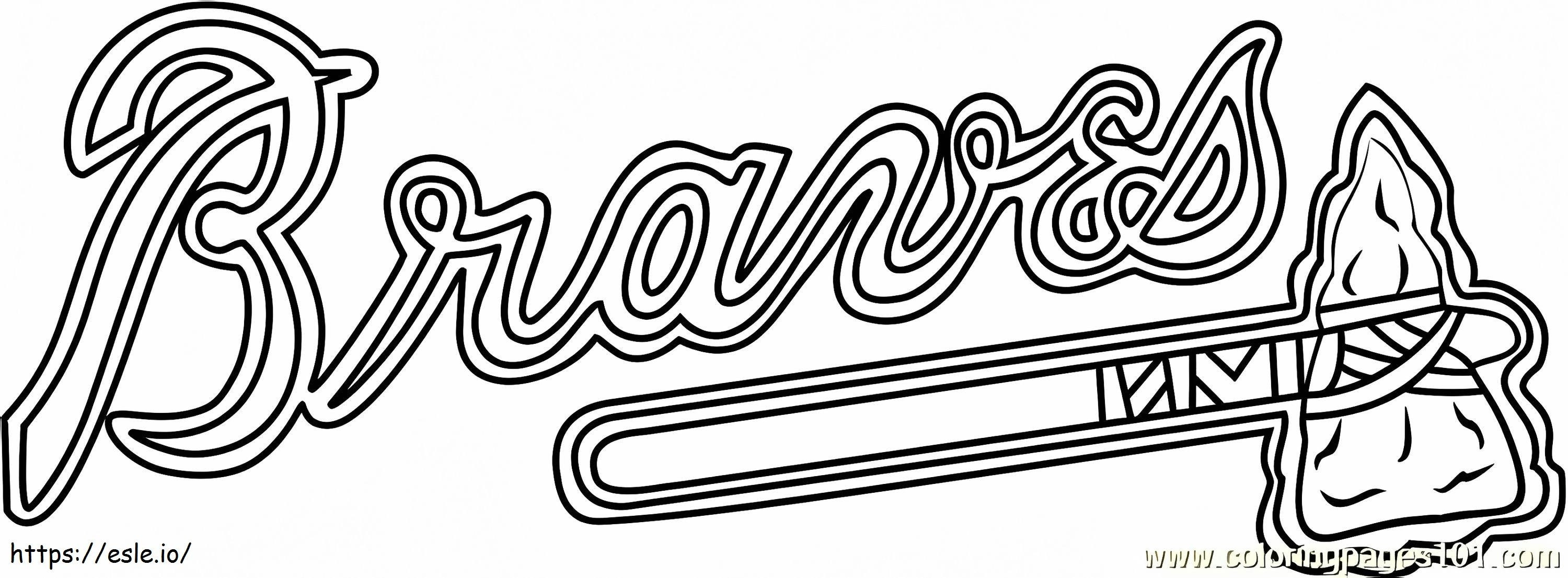 atlanta braves coloring pages