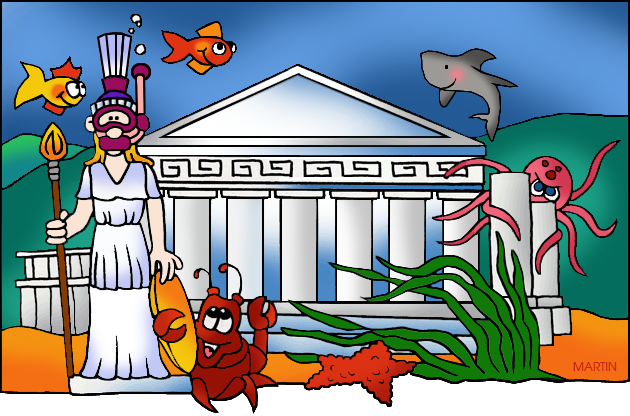 Ancient Greek and Roman Gods, Characters and Creatures Clip Art by ...