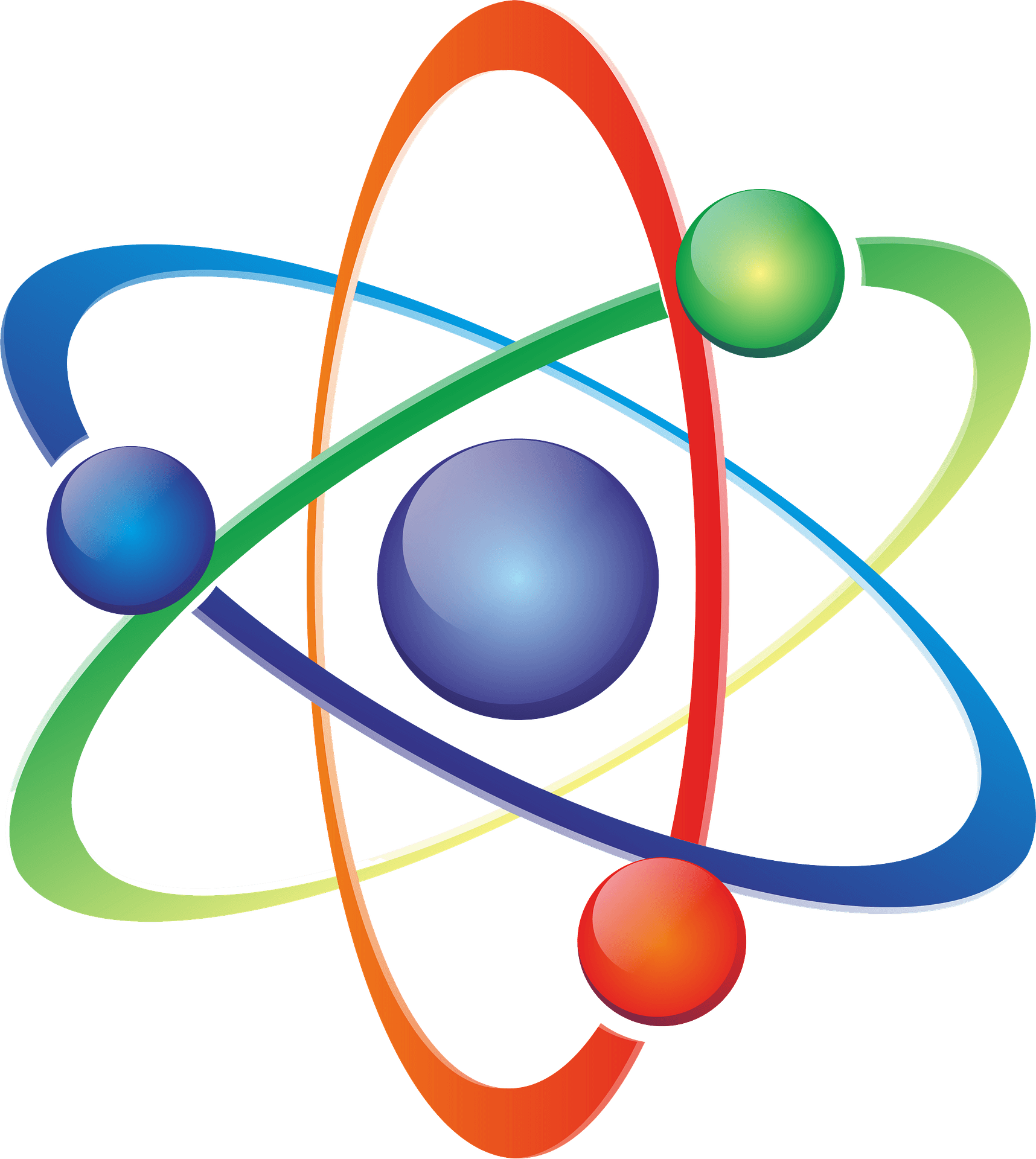 Science Atom Clipart Transparent Background, Atomic Science Icon ...