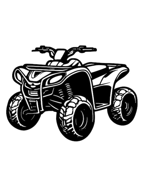 atv silhouette cliparts