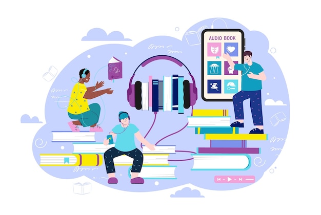 audio literacy cliparts