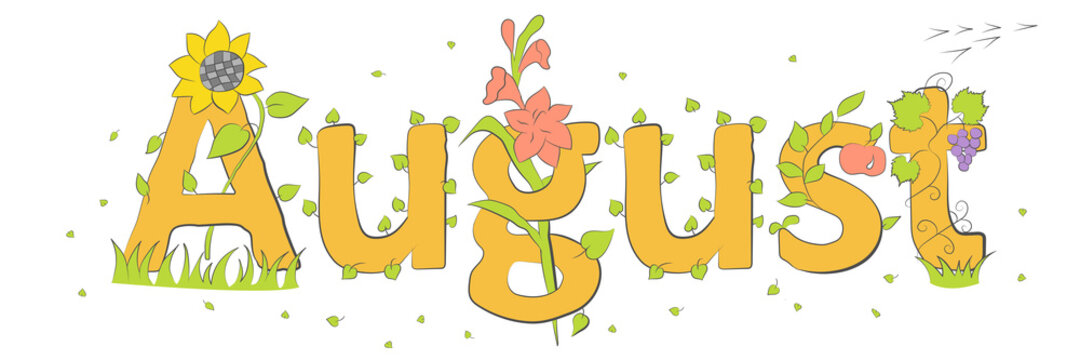 august clip art