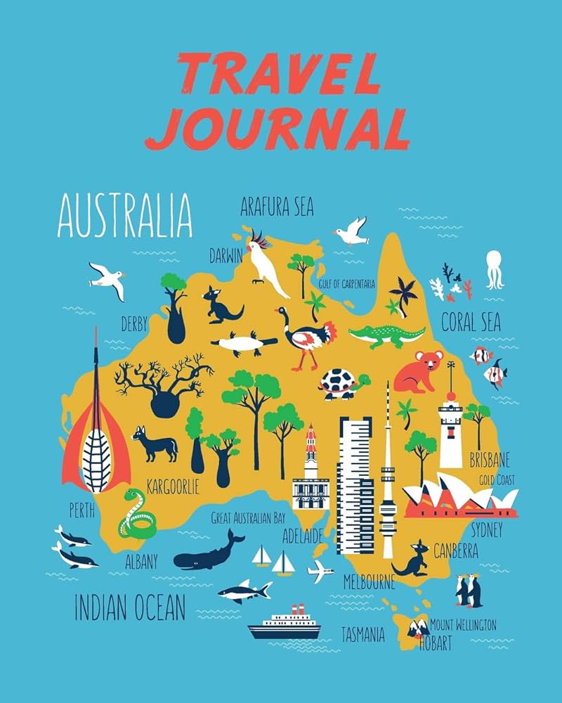 australia map for kids