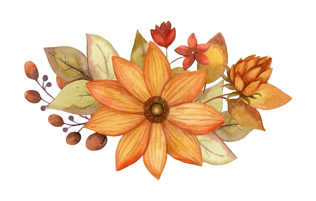 autumn flowers cliparts 2024