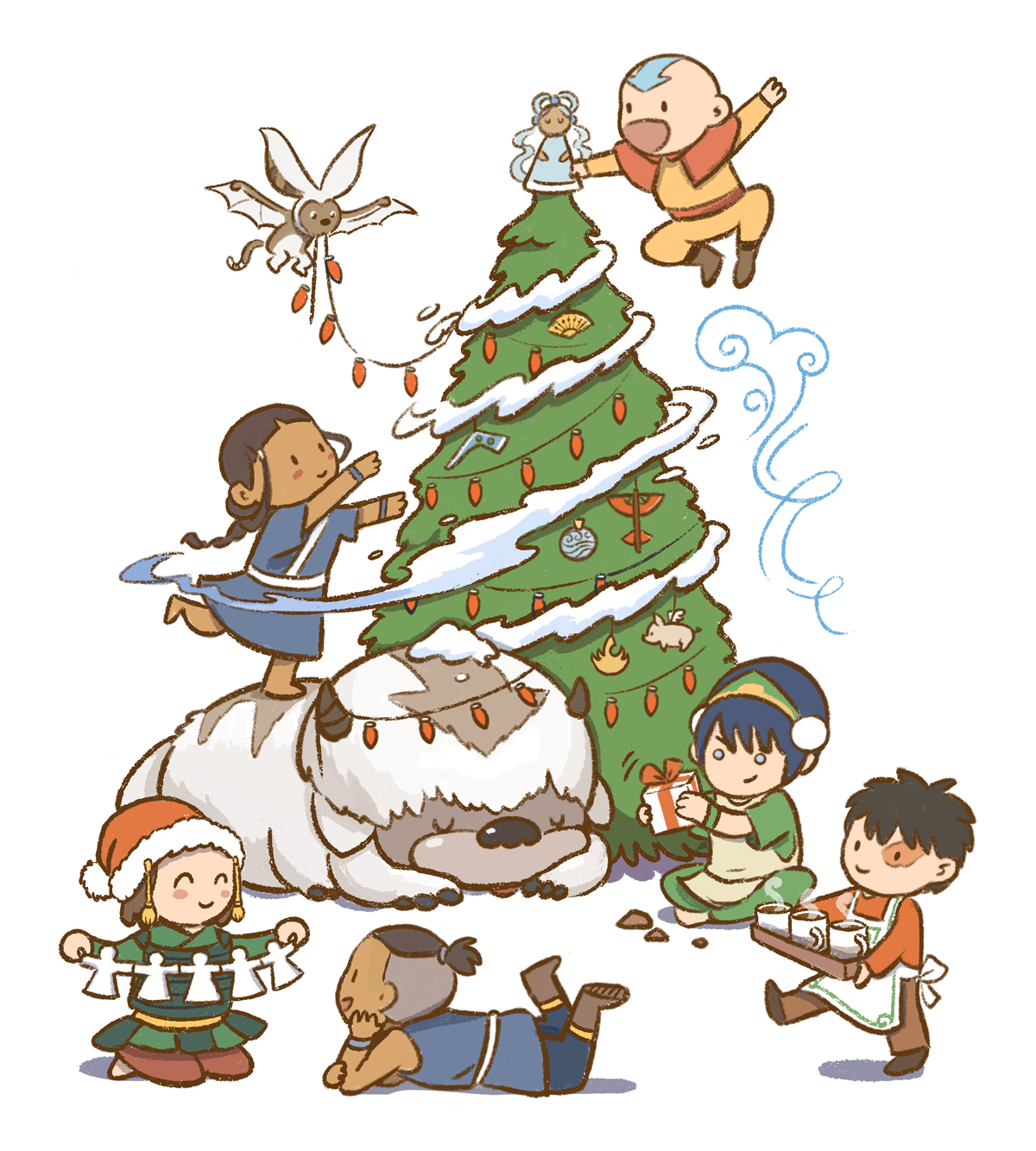 Team Avatar getting ready for the holidays! : r/TheLastAirbender