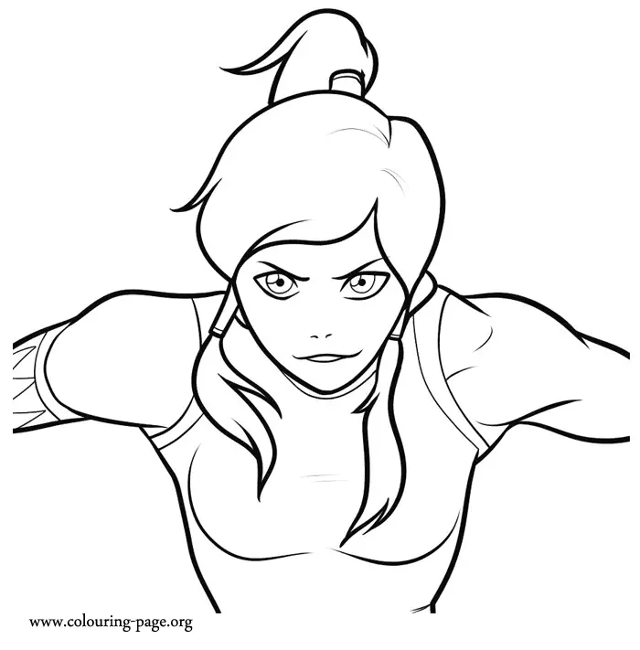 avatar legend of korra coloring pages