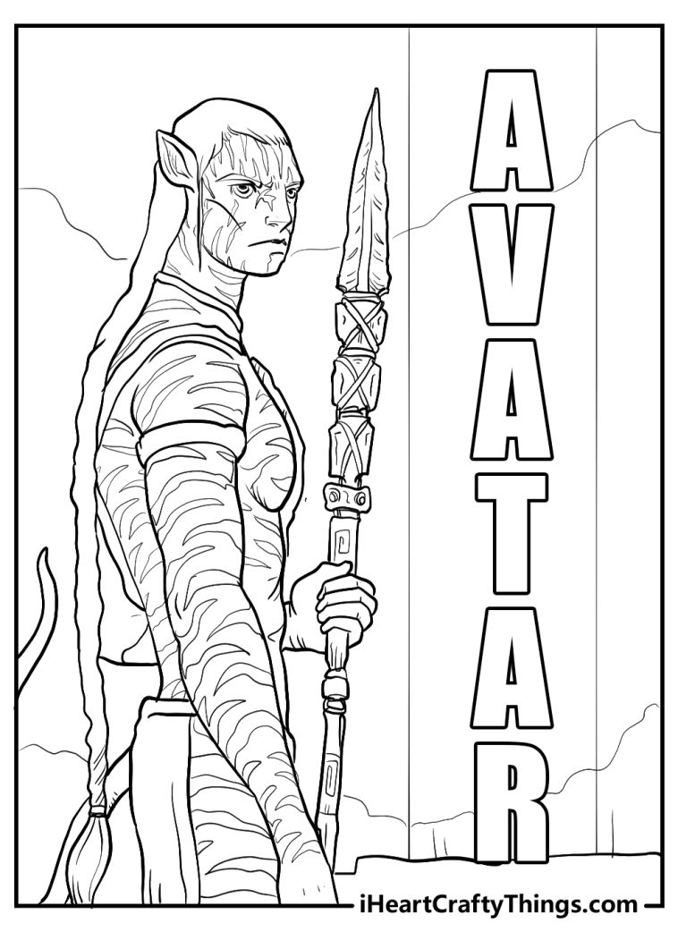 avatar movie coloring pages