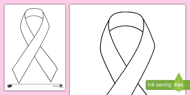 awareness ribbon outline