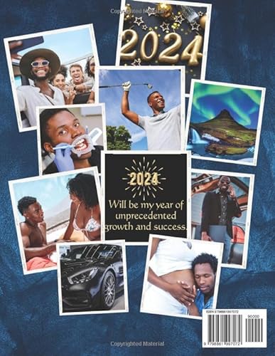 2024 Vision Board Clip Art Book for Black Men: Envision Your Future, Create  &amp; Manifest Your Dream Life From Po