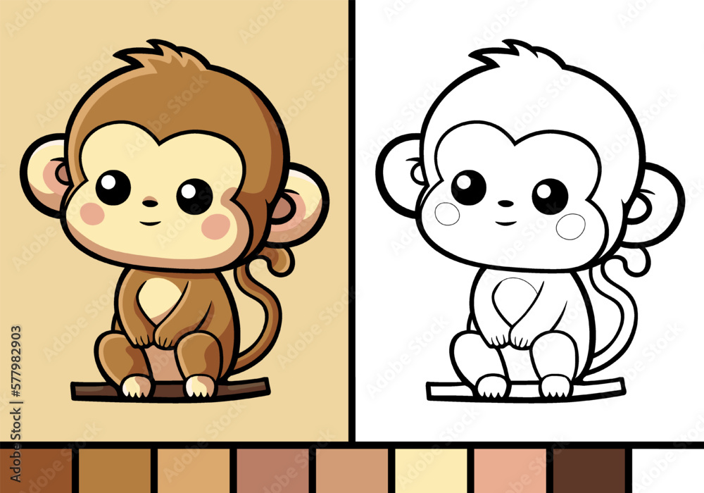 baby cartoon monkeys