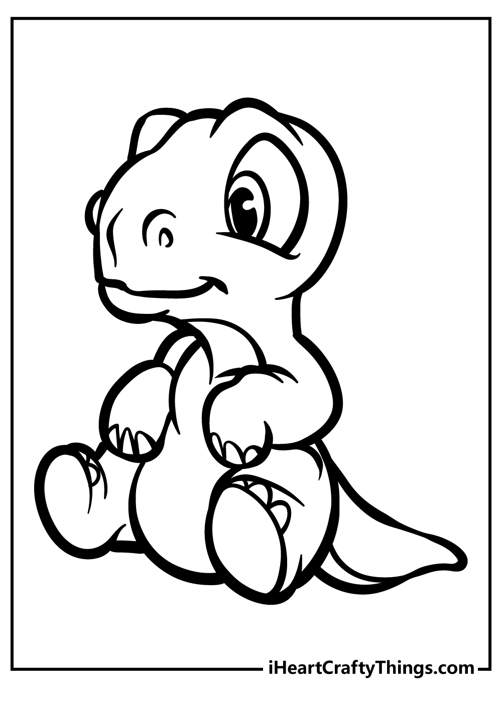 baby dinosaur coloring pages