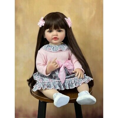 22inch Full Body Vinyl Reborn Baby Doll Girl Princess Toddler Realistic  Gifts