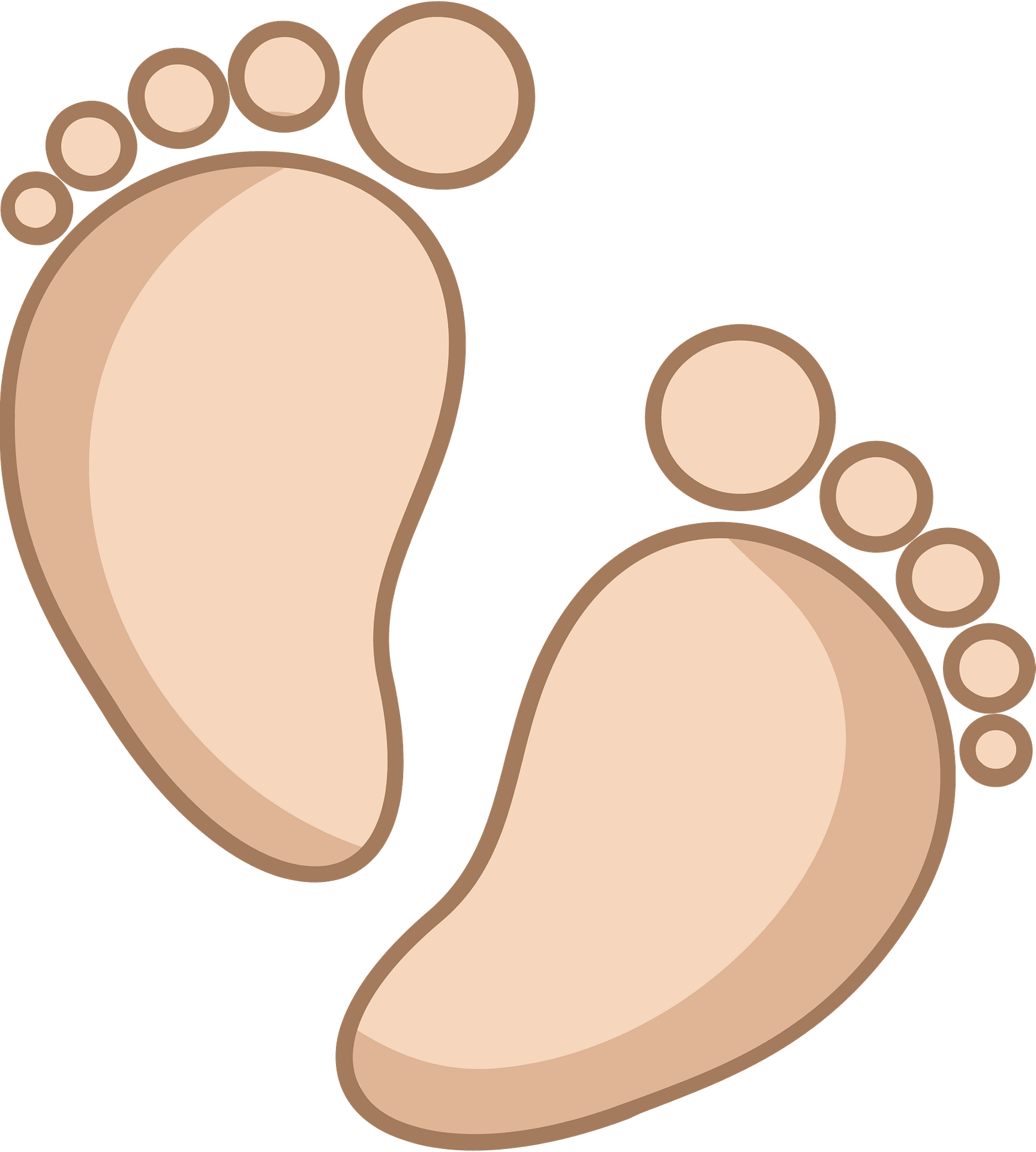 baby foot clipart
