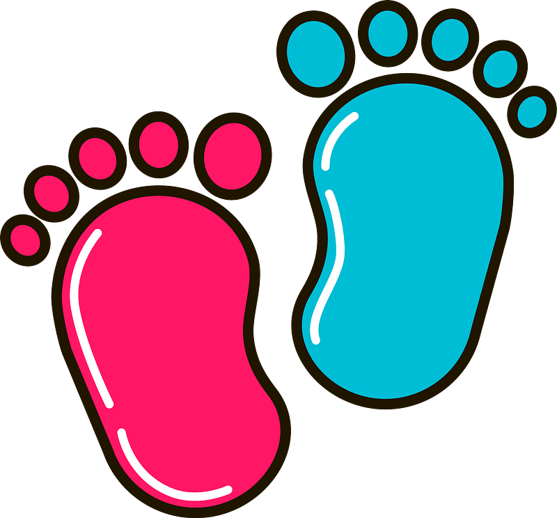 baby foot clipart