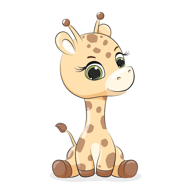 baby giraffe cartoons