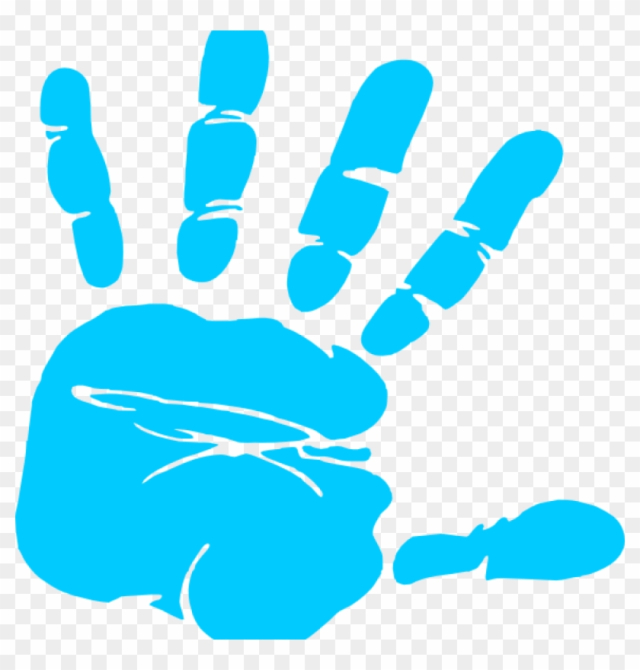 baby handprint cliparts