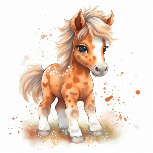 baby horse clipart