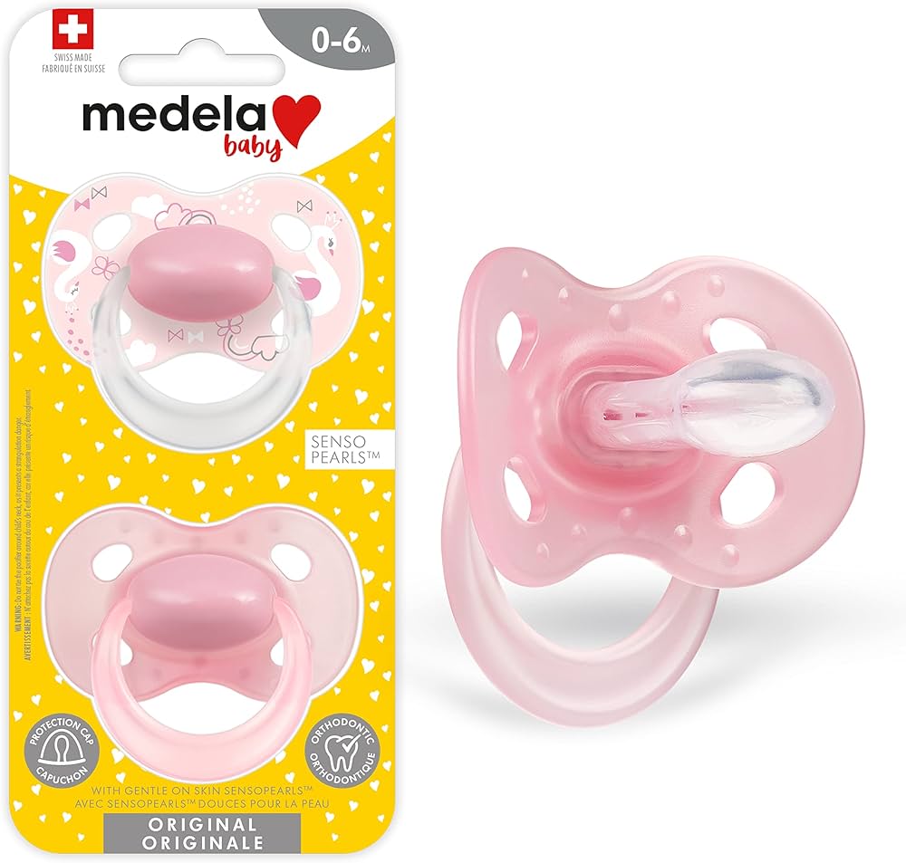 Medela Baby Pacifier, 0-6 Months, BPA-Free, Lightweight ...