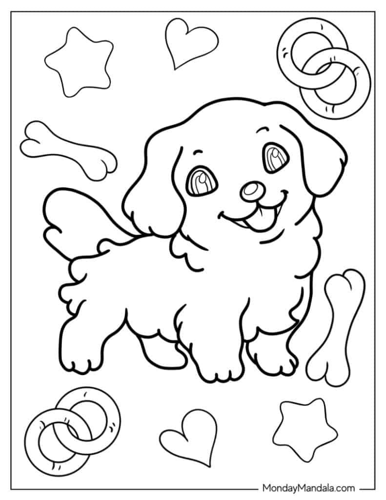 baby puppy coloring pages
