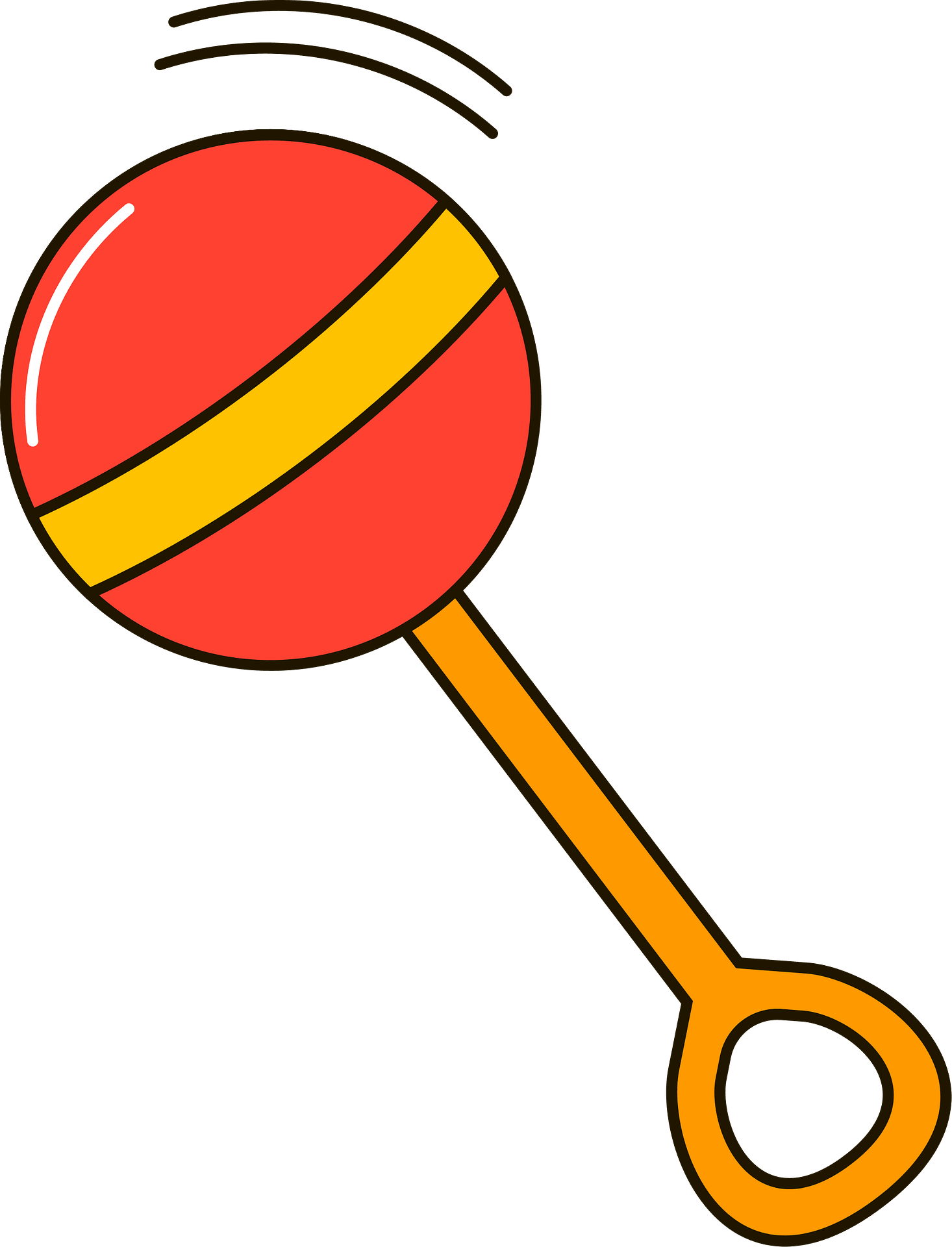 Baby Rattle Clipart Free Printable Baby Rattle Coloring Pages
