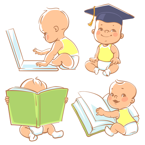 baby reading cliparts