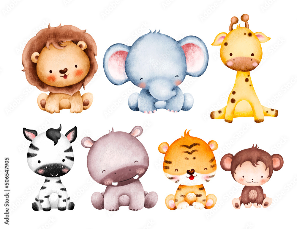 baby safari animals