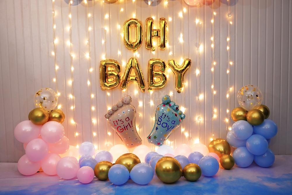 Celebrate New Beginnings With Gilded Baby Shower Decorations | Mumbai