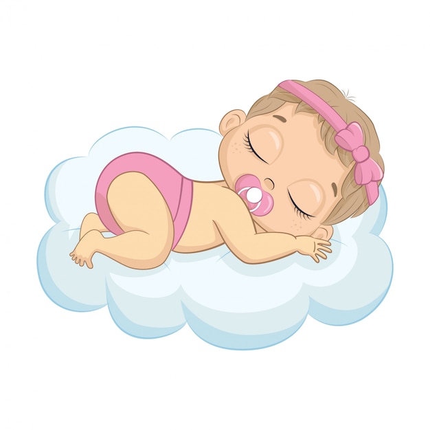 baby sleeping clipart