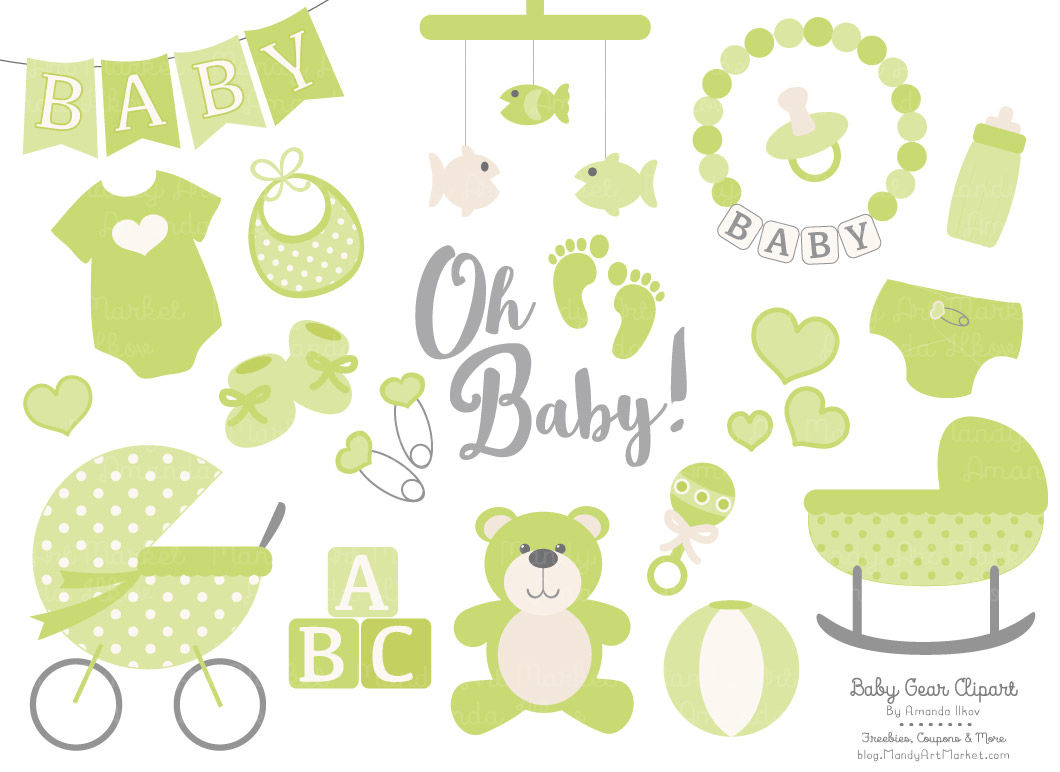 Bamboo Vector Baby Items By Amanda Ilkov | TheHungryJPEG