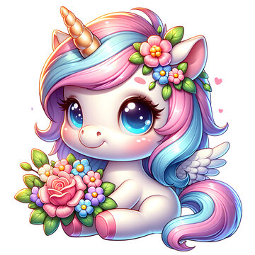 baby unicorn cliparts